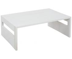 iDesign Eco Wood Manici, Grande scaffale in Legno di Paulownia per Dispense, Ripiani salvaspazio Cucina per Avere più Spazio in credenze e armadietti, Bianco, 40.64/26.67/12.95 cm