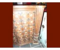 int. d'ailleurs - Bancone del bar in teak e ottone - VM034