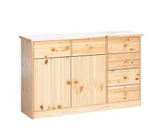 Steens Mario Credenza, Beige (Finitura Naturale), 73.1 x 34.6 x 115 cm