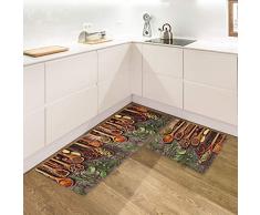 IlGruppone Set di 2 tappeti da Cucina Antiscivolo e Lavabili passatoia Cucina,Ingresso,Camera - Una Volta