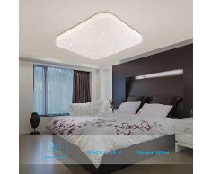 Plafoniera LED Bagno Cucina Camera da letto Plafoniere Cabina Doccia Soggiorno Studio Sala da pranzo Balcone Corridoio Lampada da soffitto Bianco naturale 4000K Moderno Quadrato 2050lm 26W LUSUNT