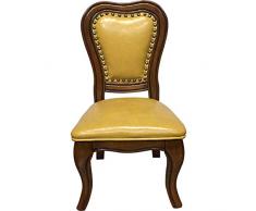 Sgabello Ottoman Stool Panca Scarpa Cambia-Pelle per Bambino in Vera Pelle, in Massello di Vero Cuoio Americano ZHAOFENGE- (Color : Yellow)