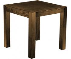 Brasil mobili sala da pranzo tavolo Rio, in legno di pino massiccio, oliata e cerata, L/B/H: 80 x 78 cm, smaltata, diversi esigenti, Legno, Rovere antico, L/B/H: 80 x 80 x 77 cm