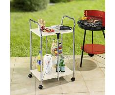 Yellowshop. - Carrello portavivande richiudibile Modello Sunny (Beige)