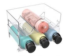 Portabottiglie Plastica Impilabile Per 8 Bottiglie - Organizzatore Per Frigorifero, Cucina O Dispensa - Foto 4