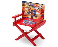 Delta Children Paw Patrol Sedia Regista, Legno, Rosso, 35.55x28.90x53.35 cm