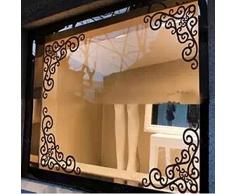 Vetrina Glass Window Angolo Background Decorazione Rimovibili Specchio Adesivi Vetrofanie