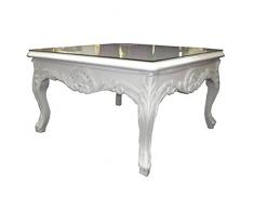 Casa Padrino Tavolino barocco bianco 80 x 80 cm - tavolino - tavolo da salotto