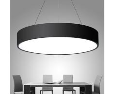 XMZ Soffitto moderni lampadari di luce Luce per soggiorno, sala da pranzo,corridoio,LedAluminum7.5cm, scatola nera 50cm