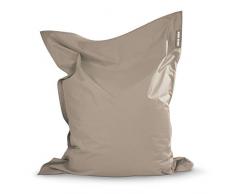 Green Bean© Poltrona a sacco 120x160cm 270 Litri Bambini & Adulti Imbottitura Perle EPS Gigante Grande Esterno Lavabile Impermeabile Cuscino per sdraiarsi per pavimento Sedia Grigio Talpa