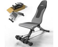 Amazon Brand - Umi Panca per Pesi Pieghevole, Regolabile Panca Palestra, Panca Regolabile Multifunzione Schienale con 6 Inclinazioni, con 2 Corde Elastiche