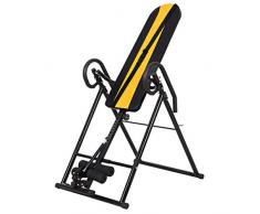 Panca a Inversione Piegabile, Con Memory Foam 3D, Inversione Completa A 180 Gradi Per Impieghi Gravosi Fino A 220 Libbre, Per Terapia Antidolorifica ( Color : Yellow+BLack , Size : 188*75*104cm )