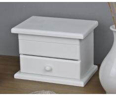 elbmoebel Comò bianco piccolo gioielleria Cassettiera legno antico paese casa comodino Armadietto