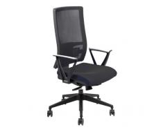 Unisit Sedia Ufficio ergonomica semidirezionale NEREIDE ignifugo - Nero - NDAE/in - BRACCIOLI Non Inclusi