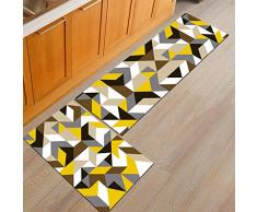 Ommda Tappeti Cucina Lavabile Antiscivolo Moderno Geometria Stampa Tappeto da Cucina Gommato 6mm 40x120cm