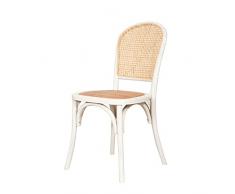 Biscottini Sedia Thonet 88x44x44 cm | Sedie in legno da cucina | Sedie legno Bianche | Sedie vintage