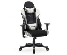 IntimaTe WM Heart Sedia Gaming sedia da ufficio ergonomica sedia gamer con Il meccanismo d’inclinazione Braccioli Regolabili Cuscini Rimovibili Grigio