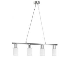 Reality Leuchten R30014007 - Lampada da soffitto a 4 luci, attacco E14, metallo, bianco