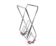 MOM Carrelli di servizio per uso domestico Carrelli di servizio Carrello di servizio X-Cart pieghevole su ruote, Carrello per smistamento per cesto per biancheria per servizio pesante per la casa di
