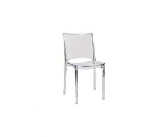 Grandsoleil, Upon B-Side - Sedia impilabile, in policarbonato, 51 cm x 49 cm x 80 cm, trasparente