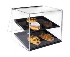 Vetrina bar porta brioches due piani in plexiglass 345 x 308 x 305 mm