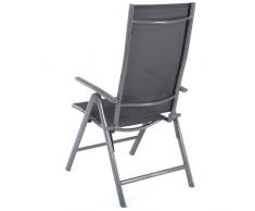 Ultranatura Korfu Sedia Pieghevole in Alluminio, Grigio
