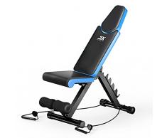JX FITNESS Panca Manubri Multifunzione Regolabile Panca Allenamento Casa Tavola Supina Pieghevole Panca Pesi Palestra