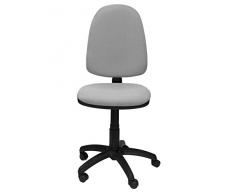 Piqueras Y Crespo 04CP – Sedia da ufficio ergonomica, Sedile e schienale rivestiti in tessuto BALI grigio