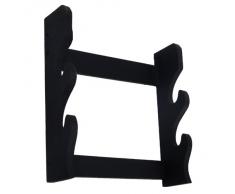 SUPPORTO ESPOSITORE IN LEGNO A PARETE PER KATANA KATANE 2 POSTI STAND MURO NUOVO KS2