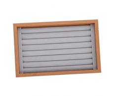 Cabilock Piatto Di Esposizione Monili Vassoi Di Legno Contenitore Di Monili DellOrecchino Vetrina Di Gioielli In Legno Anello Vassoio Scatola Di Immagazzinaggio Monili Per Lo