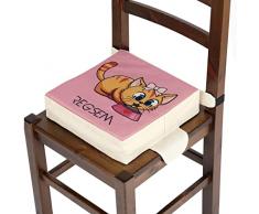 Alzasedia Per Bambini Rialzo Sedia Alzatina Bimbi Cuscino Alzabimbo X Tavolo Bambino Portatile Alzata Bimbo Alzatine Sedie Seduta Rialzata Riduttore Altezza Alza Sedile (32x32x8cm)