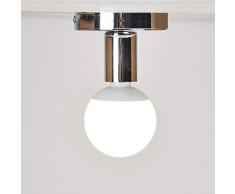 E27 Socket Adapter E27 Base Industriale da soffitto/Applique da Parete Portalampada Basi per Lampade Vintage Camera da letto soggiorno sala da pranzo corridoio bar balcone cucina(Sliver)