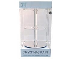 P.Emme VETRINA VETRINETTA ESPOSITIVA da BANCO con 2 Ripiani GIREVOLI