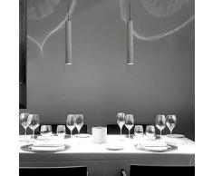 W-brillight – Lampada a sospensione Lampade Cemento industriale lampadario di illuminazione regolabile in altezza per Lounge Ristoranti Bars corridoi cameretta tetto 3W LED A6 (Lampadina inclusa)