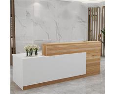 SuDeLLong Banco Cassa vetrina Mobile da banco Cassiere Contatore Semplice Moderno Commerciale Abbigliamento Commerciale Store Small Bar Table Company Reception (Colore : Marrone, Size : 120x60x100cm)