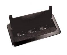 ORNO AE-13127(GS)/B Multipresa A Scomparsa Da Mobile Incassata Nel Piano Del Tavolo Con Bordo Fresato Con 3 Prese Lunghezza Cavo 1,5 M Versione Schuko Carico Max 3600W