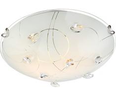 GLOBO Lampada da soffitto a 2 luci, in Vetro e Metallo