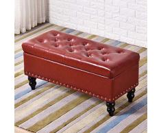 Pouf Panca Ottomana Pieghevole Scarpe Panca Poggia Piedi, Imbottiti Bagagli Petto Di Cuoio Di Immagazzinaggio Del Pattino Banco Poggiapiedi Pouf Bagagli Divano Sgabello ( Colore : E , Size : 100cm )
