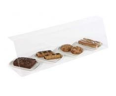 Vitrinas Gomez - Vetrina Dolci Porta brioches da Bar, Croissant, Muffin, Buffet Display da Bar plexiglass, portadolci (100 x 28 X 17 cm.)