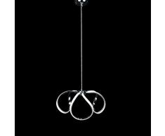 ELINKUME LED lampada a sospensione design moderno lampadario soggiorno sala da pranzo (45W)