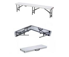 GrecoShop Panca Pieghevole a Valigetta Ideale per fiere/Picnic/Campeggio - MOD. Albatros