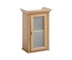 Jadella Pensile 'Nevio II H' Mobile Bagno Bagno vetrina Legno Naturale Riviera Rovere
