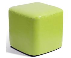 DYPXG Pouf Cubo Rivestito in Pelle Pouf Pouf Pouf Poggiapiedi Quadrato in Legno Massello Cuoio Salotto Tavolino Piccolo Panca-h 30x30x30cm(12x12x12)