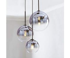 Moderna regolabile Tavolo lampada a sospensione, 3 sottile sfera di pendenza di vetro Lampada a sospensione altezza, regolabile Lampadario E27 luce di soffitto for sala da pranzo Soggiorno Camera da l