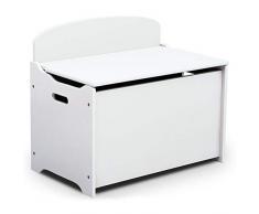 Delta Children Scatola per Giocattoli in Legno Dipinto, White