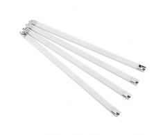 Estink 4pz Lampada sottopensile Cucina 60LED, 100 mA, 4 x 1,2 W, Lunghezza 30cm, Lampada Moderna per vetrinetta, 120 ° Angolo di Visione