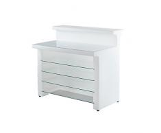 Slide Break Line Bancone Bar Luminoso, Bianco