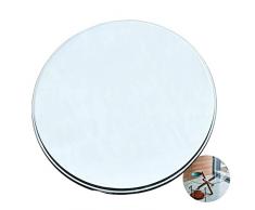 V3VOGUE Piano Tavolo in Vetro Temperato Rotondo, Ø 35/40/50/60/70/90/90/100cm, Copertura di Protezione Trasparente De Tavolo, Resistente al Calore 200℃, per Interni Esterni Ripiano