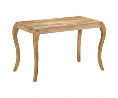 vidaXL Legno Massello di Mango Tavolo da Pranzo Vintage Arredo Sala Cucina