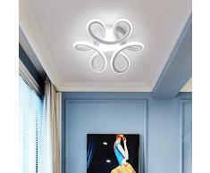 Comely Plafoniera LED, Plafoniera LED Soffitto 22W Dia 26cm, Moderna Lampada da Soffitto per Corridoio Balcone Cucina Bagno Camera da Letto, Bianca Fredda 6500K